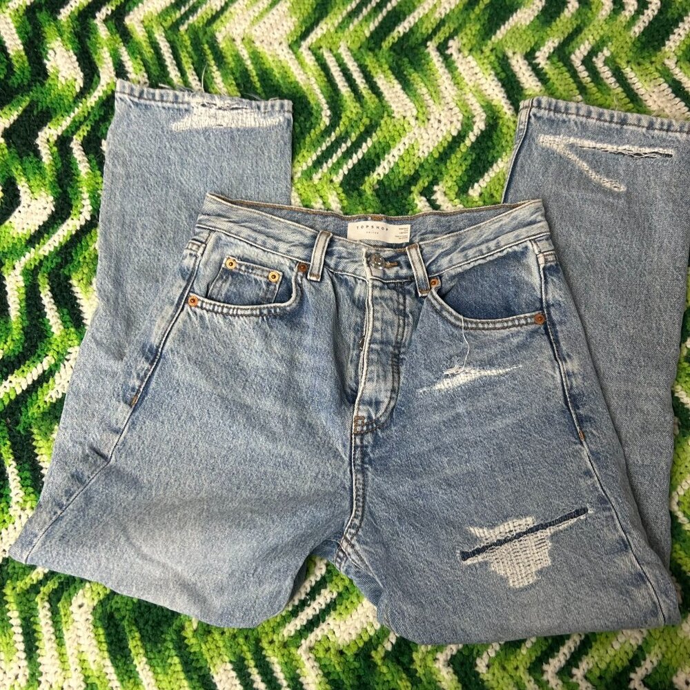 top shop distressed denim